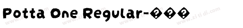Potta One Regular字体转换